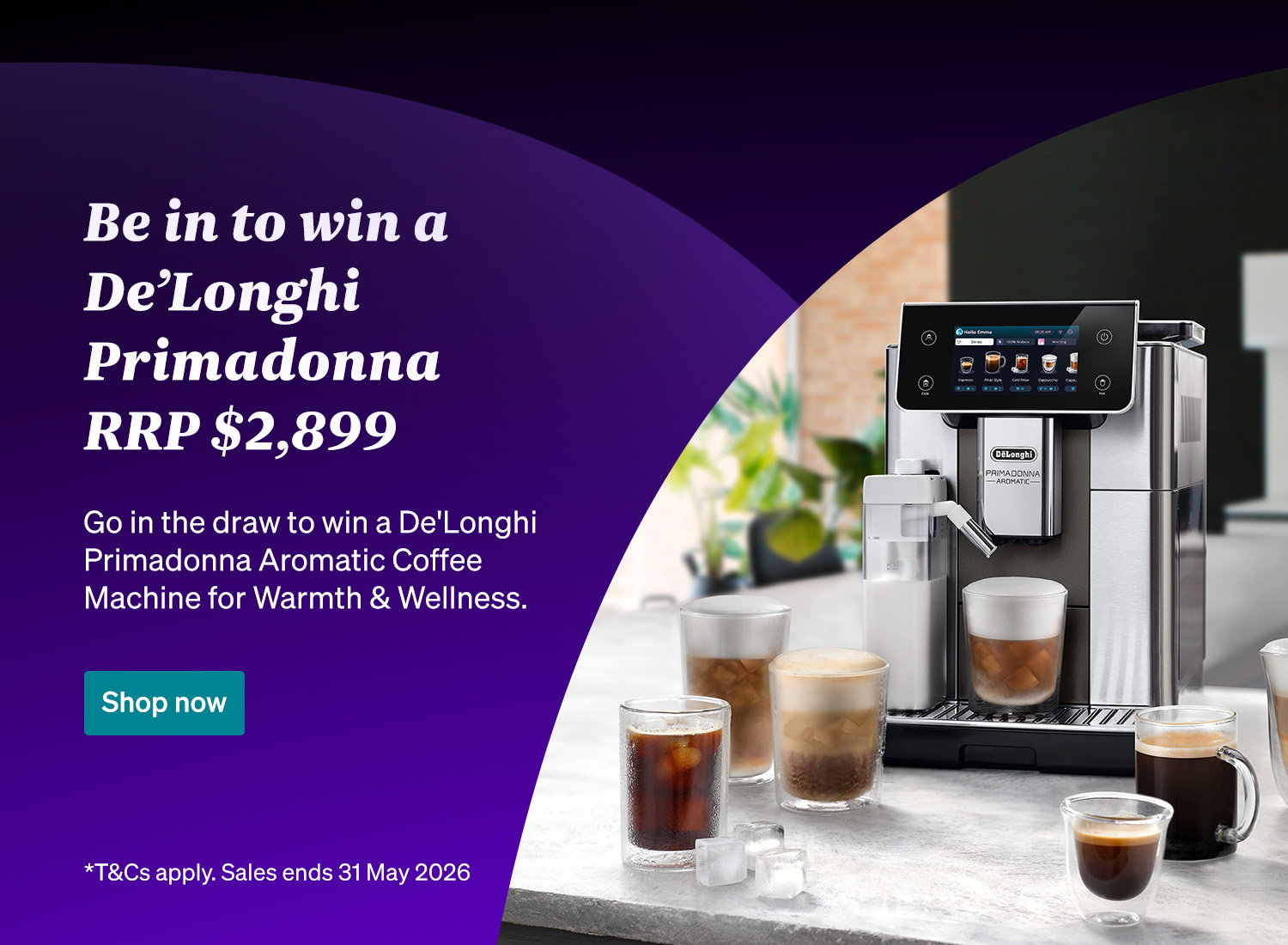 Be in to win with DeLonghi